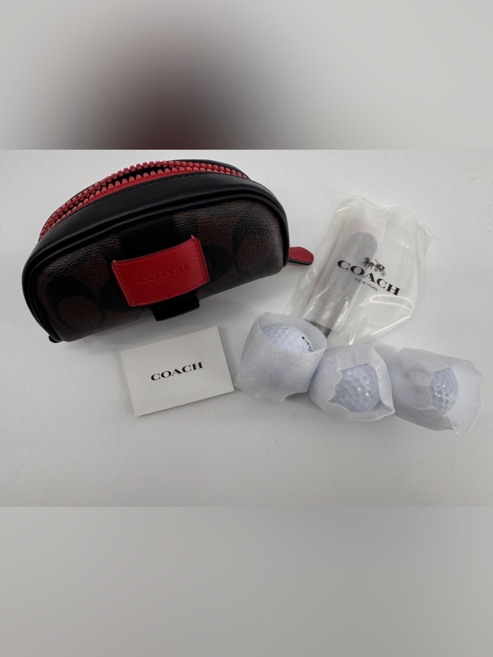 Attention Resellers 100% ROI - You get 3 Coach Golf Kits in Colorblock Pouch